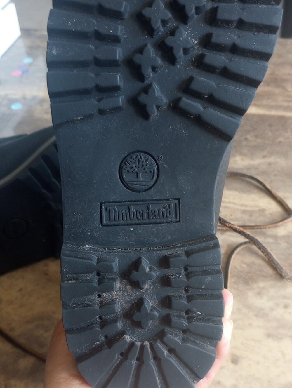 Timberland Black and Brown Lace-Up Work Boots - Picture 5 of 6